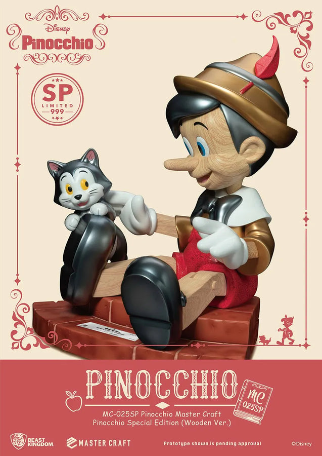 Pinocchio Special Edition (Wooden Version) - LIMITED EDITION: 999 – Beast Kingdom – ActionFigure Brasil