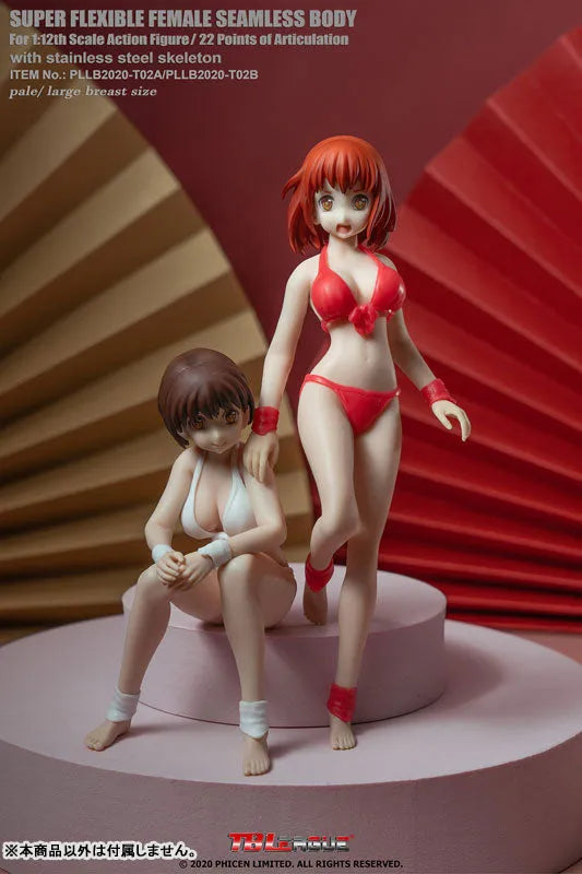 PLLB2020-T02B 1/12 Super Flexible Female Seamless Body Stainless Steel Skeleton Large Bust Paleㅤ – TB League – ActionFigure Brasil