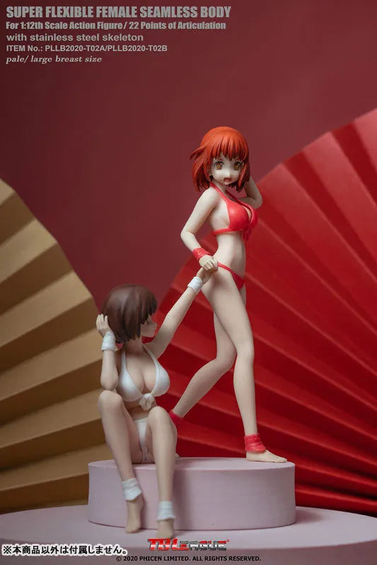 PLLB2020-T02B 1/12 Super Flexible Female Seamless Body Stainless Steel Skeleton Large Bust Paleㅤ – TB League – ActionFigure Brasil