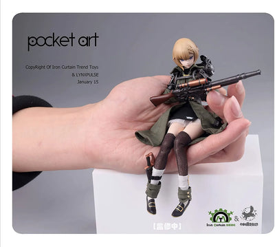Pocket Art Series - PA001 - Emilia - 1/12 (LYNXPULSE)ㅤ – LYNXPULSE – ActionFigureBrasil — embalagem