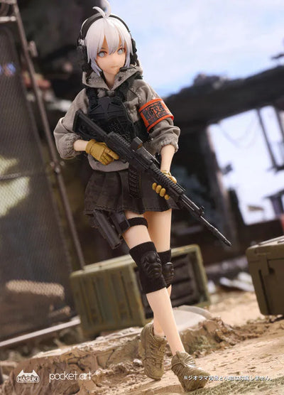 Pocket Art Series - PA003 - Rifleman Sasha Habe - 1/12 (HASUKI)ㅤ – HASUKI – ActionFigureBrasil — close