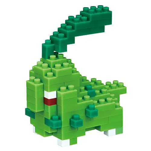 Pocket Monsters - Chicorita - Mini Collection Series - Nanoblock NBPM_030 - Pokémon x Nanoblock (Kawada)ㅤ – Kawada – ActionFigureBrasil