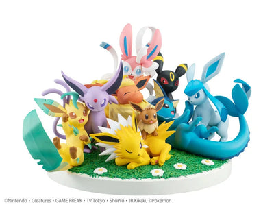 Pocket Monsters - Eevee - Flareon - Umbreon - Vaporeon - Jolteon - Espeon - Glaceon - Leafeon - Sylveon - G.E.M. EX (MegaHouse)ㅤ – MegaHouse – ActionFigureBrasil — embalagem