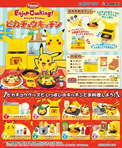 Pocket Monsters - Hitokage - Pikachu - Fushigidane - Zenigame - Candy Toy - Enjoy Cooking! Pikachu Kitchen - 1 - Wash the Dishes (Re-Ment)ㅤ – Re-Ment As Manufacturer – ActionFigureBrasil