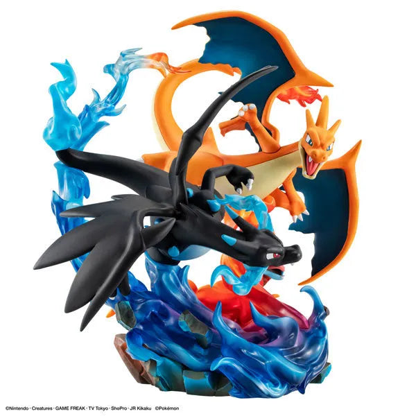 Pocket Monsters - Lizardon - G.E.M. - G.E.M. EX - Mega Lizardon X & Mega Lizardon Y (MegaHouse)ㅤ – MegaHouse – ActionFigureBrasil