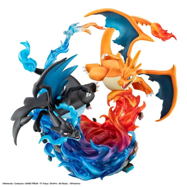 Pocket Monsters - Lizardon - G.E.M. - G.E.M. EX - Mega Lizardon X & Mega Lizardon Y (MegaHouse)ㅤ – MegaHouse – ActionFigureBrasil