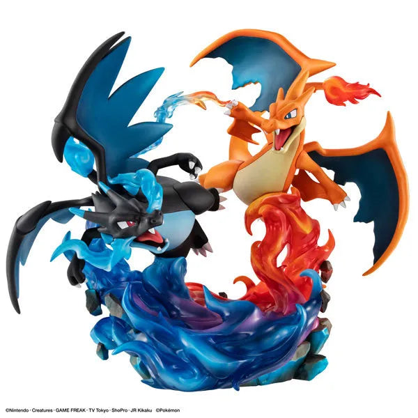 Pocket Monsters - Lizardon - G.E.M. - G.E.M. EX - Mega Lizardon X & Mega Lizardon Y (MegaHouse)ㅤ – MegaHouse – ActionFigureBrasil