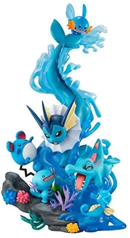 Pocket Monsters - Maril - Mizugorou - Showers - Tattu - Upah - Waninoko - G.E.M. EX - Mizu Type Dive to Blue (MegaHouse)ㅤ – MegaHouse – ActionFigureBrasil
