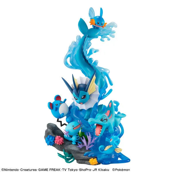 Pocket Monsters - Maril - Mizugorou - Showers - Tattu - Upah - Waninoko - G.E.M. EX - Mizu Type Dive to Blue (MegaHouse)ㅤ – MegaHouse – ActionFigureBrasil