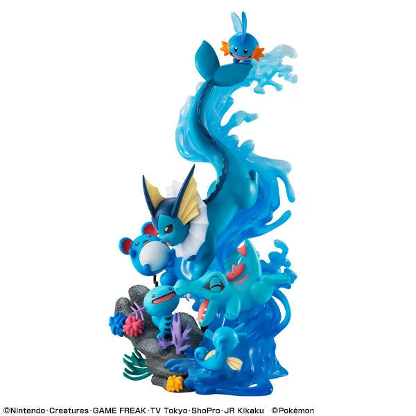 Pocket Monsters - Maril - Mizugorou - Showers - Tattu - Upah - Waninoko - G.E.M. EX - Mizu Type Dive to Blue (MegaHouse)ㅤ – MegaHouse – ActionFigureBrasil