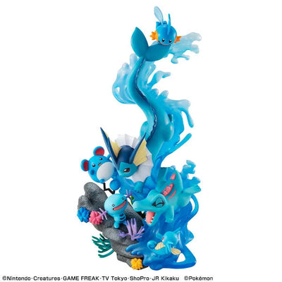 Pocket Monsters - Maril - Mizugorou - Showers - Tattu - Upah - Waninoko - G.E.M. EX - Mizu Type Dive to Blue (MegaHouse)ㅤ – MegaHouse – ActionFigureBrasil — com base expositora