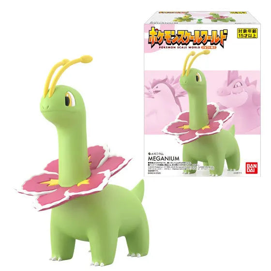 Pocket Monsters - Meganium - Bandai Shokugan - Candy Toy - Pokémon Scale World - 1/20 (Bandai)ㅤ – Bandai – ActionFigureBrasil