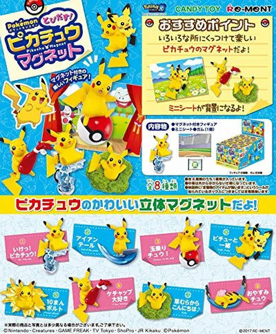 Pocket Monsters - Pikachu - Candy Toy - Fly Out! Pikachu Magnet - Magnet - 1 - Go! Pikachu (Re-Ment)ㅤ – Re-Ment – ActionFigureBrasil