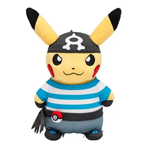 Pocket Monsters - Pikachu - Danin Gokko Pikachu - Team Aqua ver.ㅤ – Pokémon Center – ActionFigureBrasil