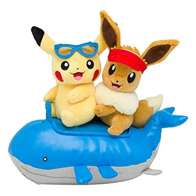 Pocket Monsters - Pikachu - Eievui - Whaloh - Pokécen Plushㅤ – Pokemon Center – ActionFigure Brasil