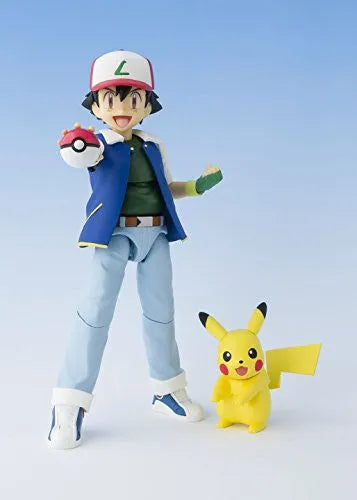 Pocket Monsters - Pikachu - Satoshi - S.H.Figuartsㅤ – Bandai – ActionFigureBrasil