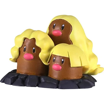 Pocket Monsters Sun & Moon - Dugtrio - Moncolle Ex S - Monster Collection - EMC_35 - Alola Form (Takara Tomy)ㅤ – Takara Tomy – ActionFigureBrasil