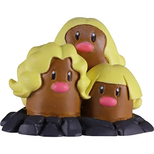 Pocket Monsters Sun & Moon - Dugtrio - Moncolle Ex S - Monster Collection - EMC_35 - Alola Form (Takara Tomy)ㅤ – Takara Tomy – ActionFigureBrasil