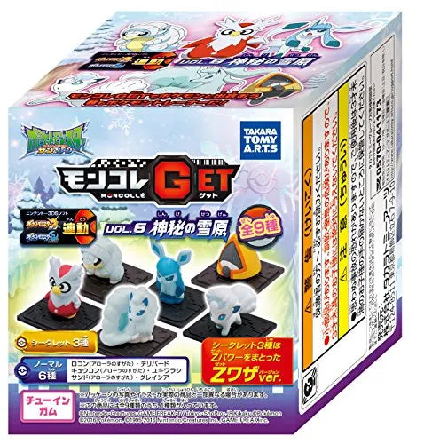 Pocket Monsters Sun & Moon - Kyukon - Candy Toy - Moncolle Get - Moncolle Get Vol.8 Shinpi no Setsugen - Alola Form (Takara Tomy A.R.T.S)ㅤ – Takara Tomy Arts – ActionFigureBrasil