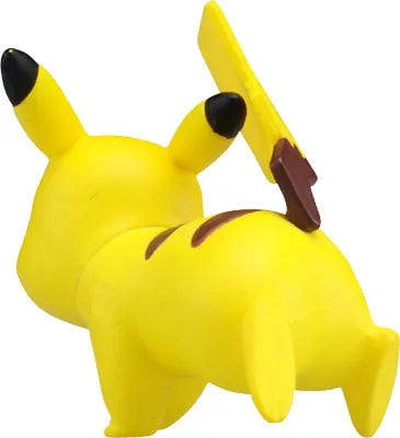 Pocket Monsters Sun & Moon - Pikachu - Moncolle Ex S - Monster Collection - EMC_08 - Battle Pose (Takara Tomy)ㅤ – Takara Tomy – ActionFigureBrasil — ângulo diferente