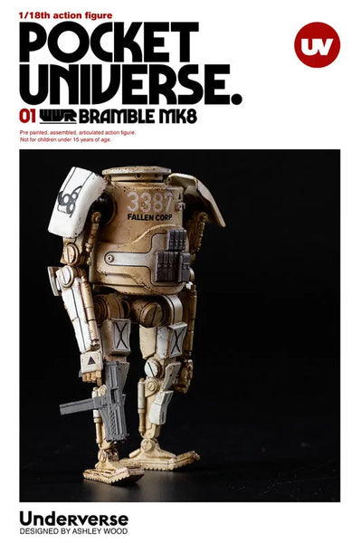 POCKET UNIVERSE WWR 1/18 BRAMBLE MK8 Sand colorㅤ – Underverse – ActionFigureBrasil — com base expositora