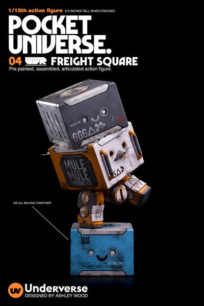 POCKET UNIVERSE WWR 1/18 MULE HEAVY FREIGHT SQUAREㅤ – Underverse – ActionFigureBrasil — close