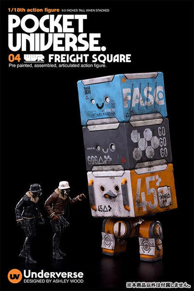 POCKET UNIVERSE WWR 1/18 MULE HEAVY FREIGHT SQUAREㅤ – Underverse – ActionFigureBrasil — com base expositora