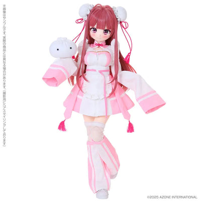 Poe-Poe×Iris Collect petit Komomo - Cup and Steamed Bun Girl! - Lovely Pink Ver. (Azone)ㅤ – Azone International – ActionFigureBrasil — com base expositora