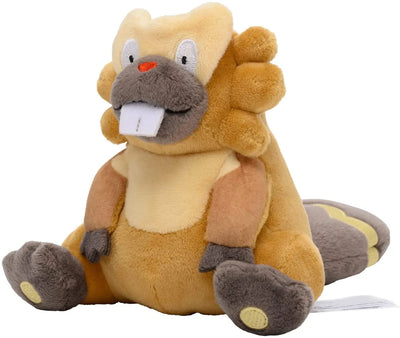 Pokemon - Bibarel - Pokemon Fit Plushie (Pokemon Center)ㅤ – Pokémon Center – ActionFigureBrasil — ângulo diferente