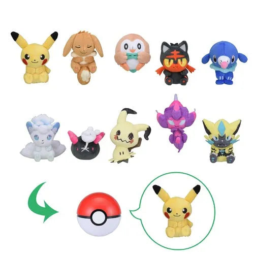 Pokemon - Mini Plushie in Poke Ball - Vol. 3 - Single Random Plushie (Pokemon Center)ㅤ – Pokemon Center – ActionFigureBrasil