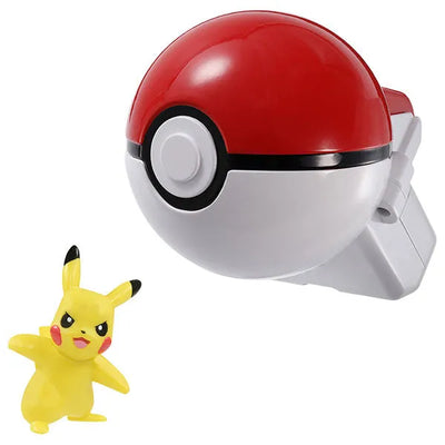 Pokemon MonColle Poketoruze Pikachu (Poke Ball)ㅤ – Takara Tomy – ActionFigureBrasil — detalhe do produto