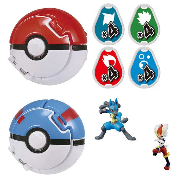 Pokemon MonColle World MonColle PokeDel-Z Ash VS Go (Lucario:Cinderace)ㅤ – Takara Tomy – ActionFigure Brasil