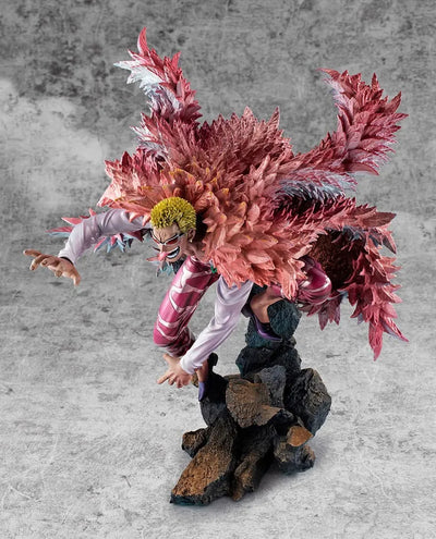 Portrait of Pirates “Heavenly Demon” Donquixote Doflamingo – MegaHouse – ActionFigure Brasil — embalagem