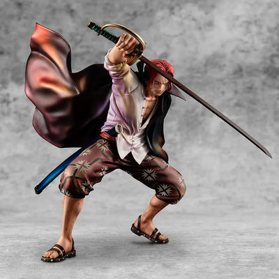 Portrait of Pirates "Red-Haired" Shanks – MegaHouse – ActionFigure Brasil — iluminação de estúdio