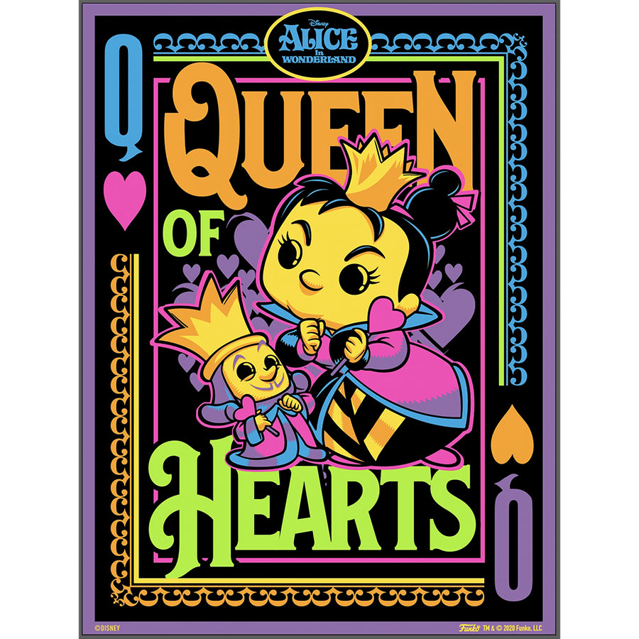 POSTER FUNKO POP ALICE IN WONDERLAND - QUEEN OF HEARTS