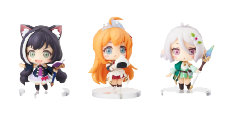 Princess Connect! Re:Dive - Natsume Kokoro - Eustiana von Astraea - Momochi Kiruya (Apex Innovation, beBOX)ㅤ – Apex Innovation,beBOX – ActionFigureBrasil