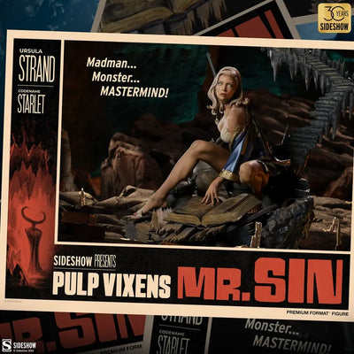 Pulp Vixens: Mr. Sin - LIMITED EDITION: 800 – Sideshow Collectibles – ActionFigure Brasil — com base expositora