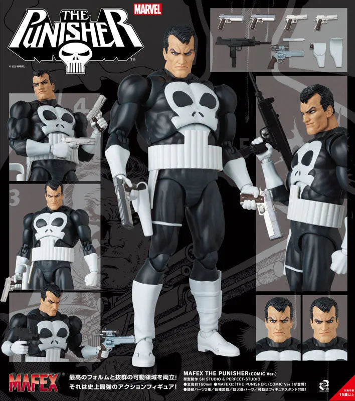 Punisher - Mafex (No.136) - Comic Ver. (Medicom Toy)ㅤ – Medicom Toy – ActionFigureBrasil