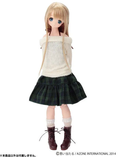 Pure Neemo S Size - Komorebi Mori no Oyofukuya-san "Ribbon Shirring One-piece" / Green Checkered (DOLL ACCESSORY)ㅤ – Azone – ActionFigureBrasil — ângulo diferente