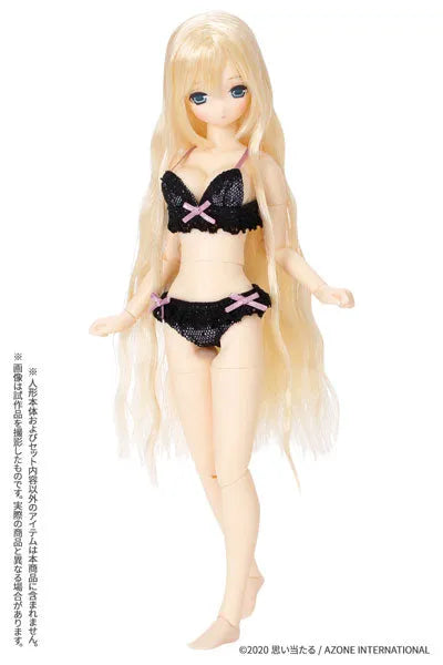 Pure Neemo Wear 1/6 PNM Premiere Bra & Shorts Set Night Black (DOLL ACCESSORY)ㅤ – Azone International – ActionFigureBrasil
