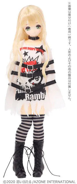 Pure Neemo Wear 1/6 PNS Punk*Banbi!! Ghost One-piece Dress set White x Black (DOLL ACCESSORY)ㅤ – Azone International – ActionFigureBrasil