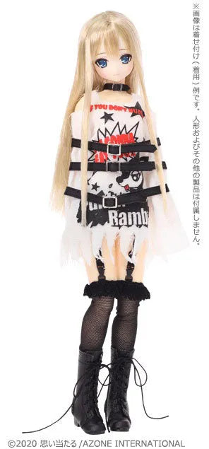 Pure Neemo Wear 1/6 PNS Punk*Banbi!! Ghost One-piece Dress set White x Black (DOLL ACCESSORY)ㅤ – Azone – ActionFigure Brasil