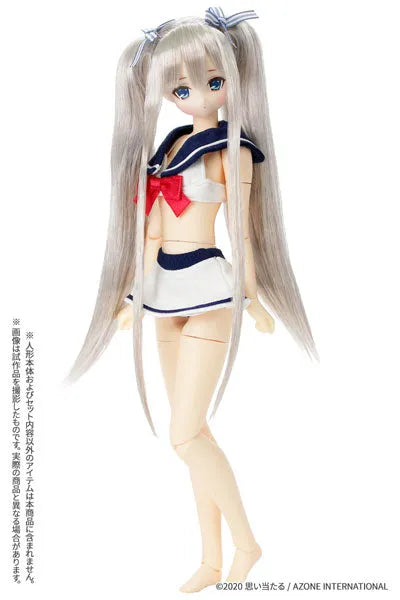 Pure Neemo Wear 1/6 PNS Sailor Bikini Set White x Navy (DOLL ACCESSORY)ㅤ – Azone – ActionFigure Brasil