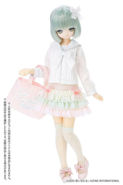 Pure Neemo Wear 1/6 Sugar Dream PNS Sugar Ribbon Ruffle Skirt II Pastel Mint x Pastel Pinkㅤ – Azone – ActionFigure Brasil