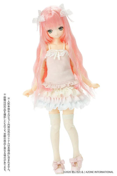 Pure Neemo Wear 1/6 Sugar Dream PNS Sugar Ribbon Ruffle Skirt II Pastel Pink x Pastel Blueㅤ – Azone International – ActionFigureBrasil