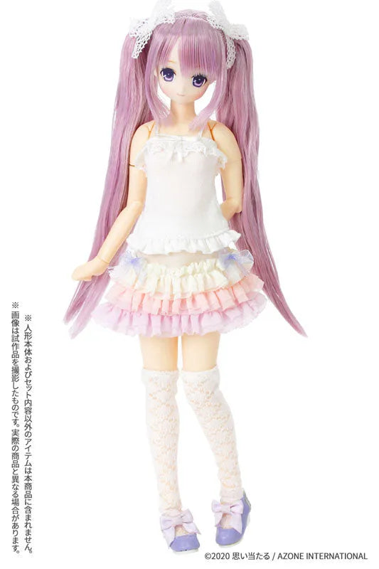 Pure Neemo Wear 1/6 Sugar Dream PNS Sugar Ribbon Ruffle Skirt II Pink x Pastel Lavenderㅤ – Azone – ActionFigure Brasil