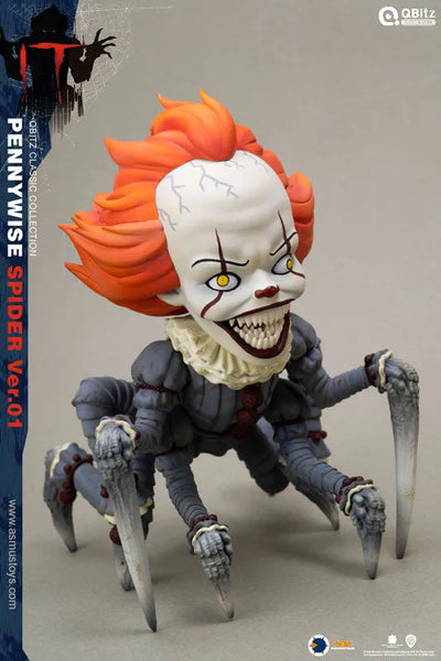 Q-bitz "IT: The End" Pennywise Spider Ver.1ㅤ – ASMUS TOYS – ActionFigureBrasil — com base expositora