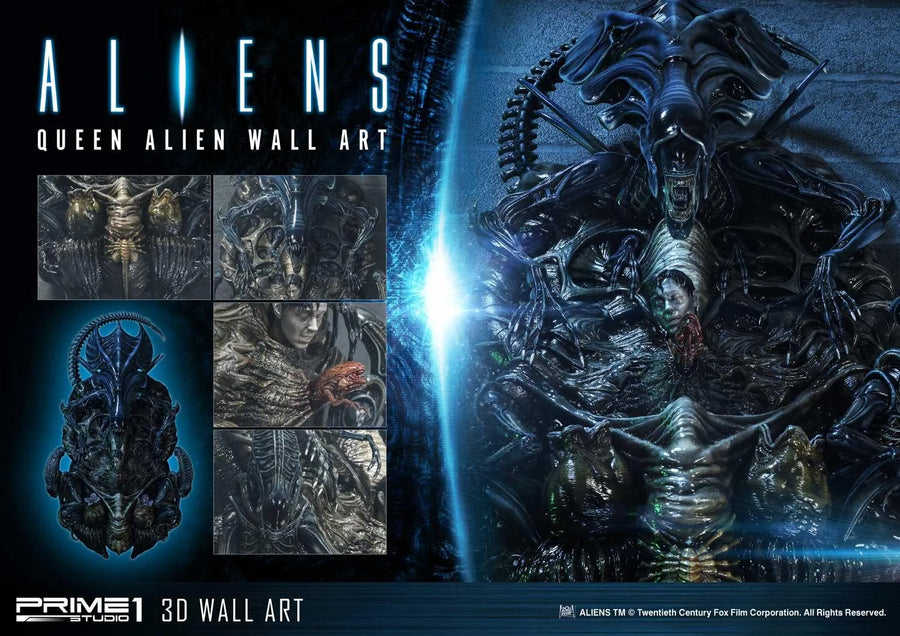Queen Alien Wall Art (3D Wall Art Edition) Aliens (Film) – Prime1Studio – ActionFigure Brasil
