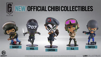 Rainbow Six Siege Six Collection Chibi Figure Series 3 - Set of 5ㅤ – Ubisoft – ActionFigure Brasil