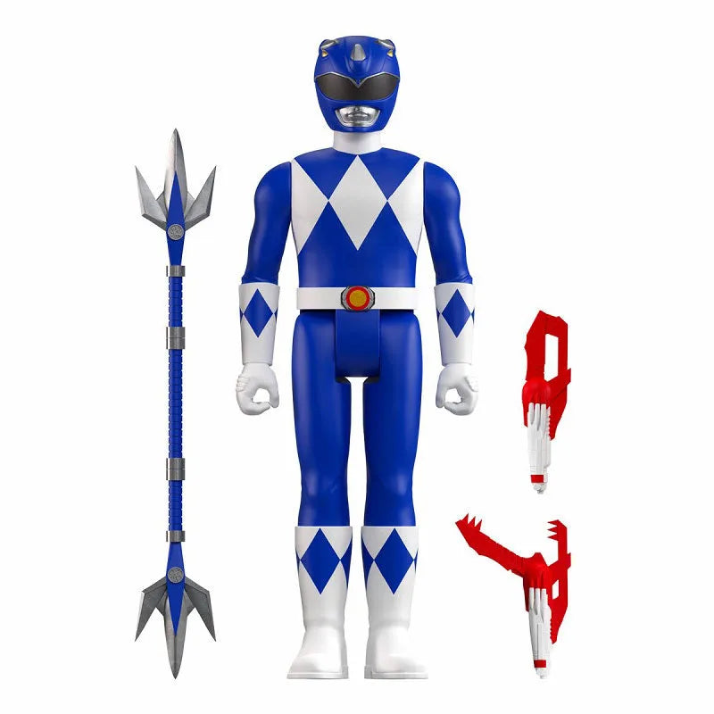 Re Action / Mighty Morphin Power Rangers: Blue Rangerㅤ – Super 7 – ActionFigure Brasil